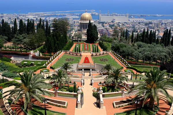 Bahai 정원, 이스라엘 스톡 사진
