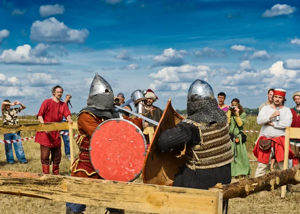 Knights fight — Stock Photo, Image
