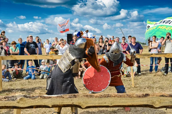 Ridders vechten — Stockfoto