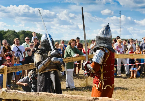 Knights fight — Stock Photo, Image