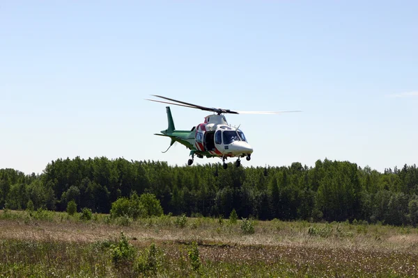 stock image Flying helicopter.