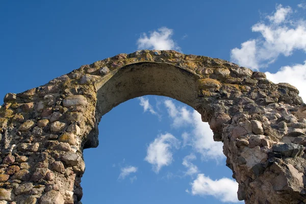 stock image Ancient arc on blue sky background.