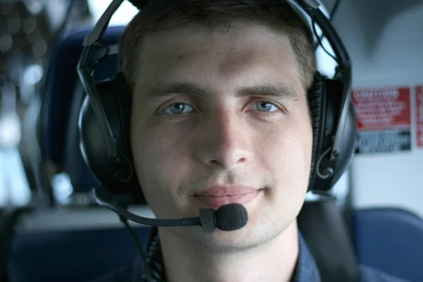 stock image Helicopter pilot.