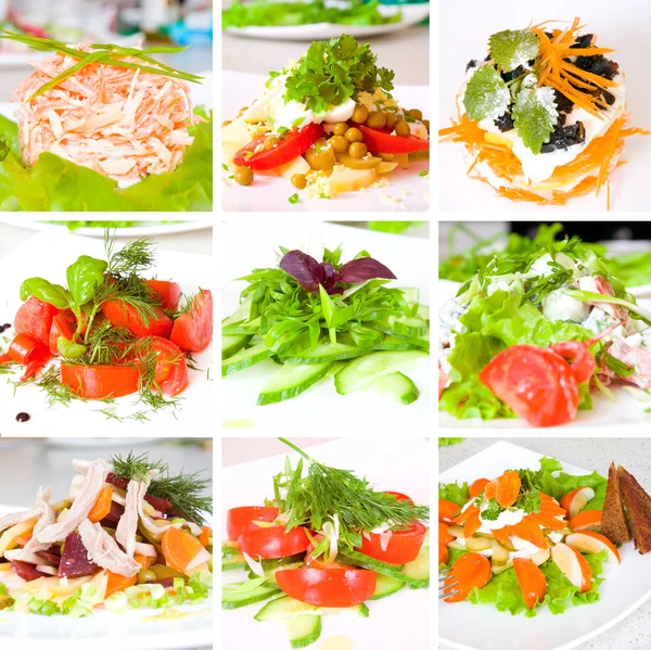 Set of salad — Stock Photo, Image