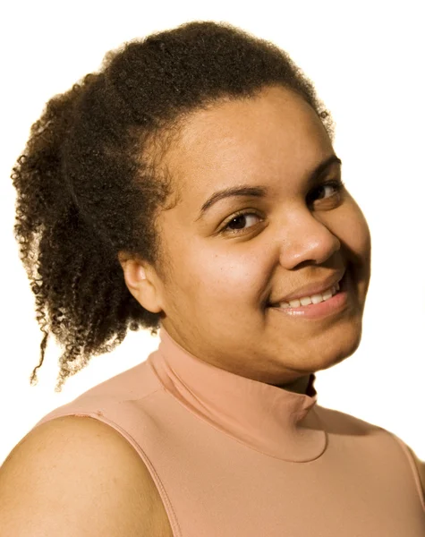 Porträt eines schwarzen Mädchens — Stockfoto