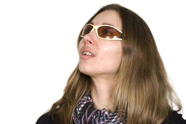 Güneş gözlüklü kız — Stok fotoğraf