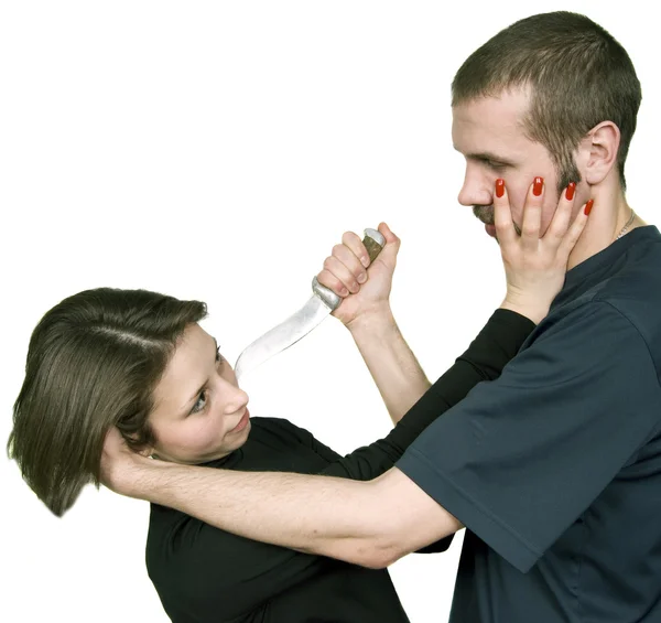 Violence in family — Stock Photo, Image