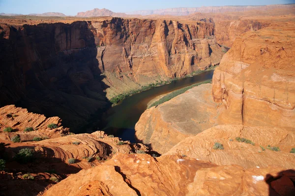 Řeka Colorado nazvaný Horsehoe bend, arizona, usa — Stock fotografie