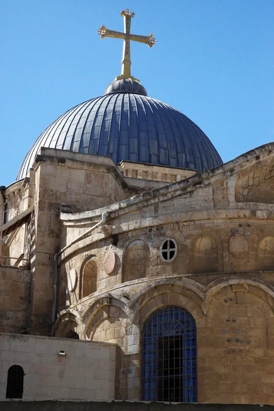 Cúpula sobre a Igreja do Santo Sepulcro em Jerusalém, Israel — Fotografia de Stock