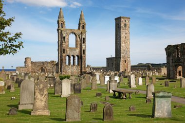 St Andrews cathedral grounds, Scotland, UK clipart