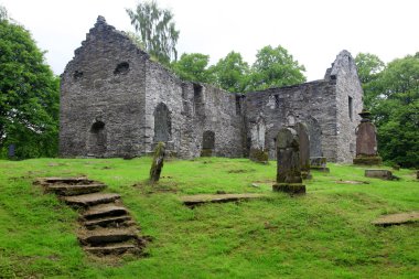 Gothic eski Mezarlığı'nda blair castle, İskoçya, Birleşik Krallık