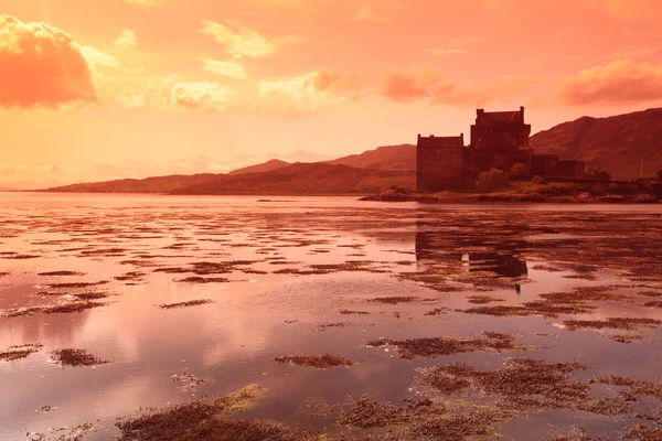 Zamek Eilean Donan, Szkocja, Wielka Brytania — Zdjęcie stockowe