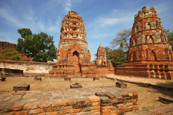 Руины Аюттхая, древней столицы Таиланда — стоковое фото