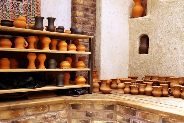 Tradycyjny arabski gliny garnek — Zdjęcie stockowe