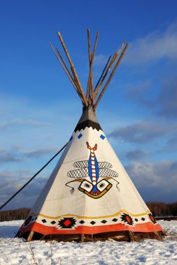 Classic native Indian tee-pee clipart