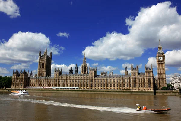 Big ben a dům parlamentu, Londýn, Velká Británie — Stock fotografie
