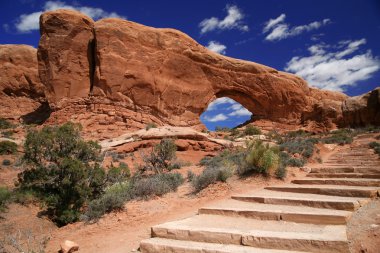 arches Ulusal Parkı Utah, ABD Güney penceresinde