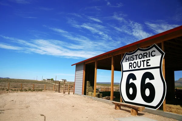 Historyczne trasy 66 miejscu, arizona, Stany Zjednoczone Ameryki — Zdjęcie stockowe