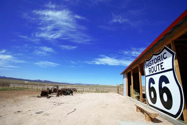 Historyczne trasy 66 miejscu, arizona, Stany Zjednoczone Ameryki — Zdjęcie stockowe