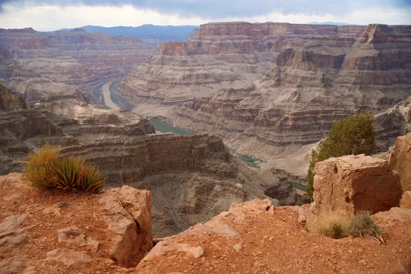 Grand canyon i Kolorado zachodniej części Parku Narodowego, arizon — Zdjęcie stockowe
