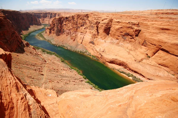 Klassieke aard van Amerika - colorado rivier dicht bij glen canyon — Stockfoto