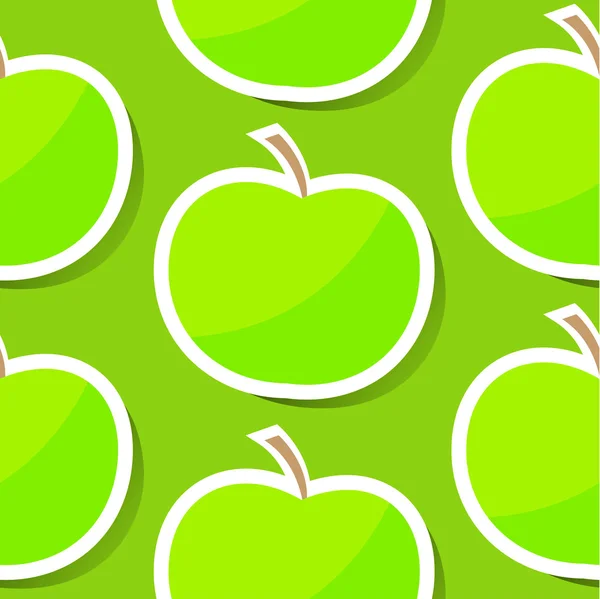 Sfondo senza cuciture con mela — Vettoriale Stock