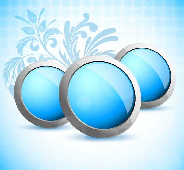 Φόντο με μπλε κύκλοι — Διανυσματικό Αρχείο