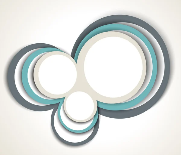 Arrière plan avec cercles abstraits — Image vectorielle