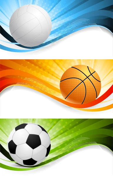 Set of sport banners