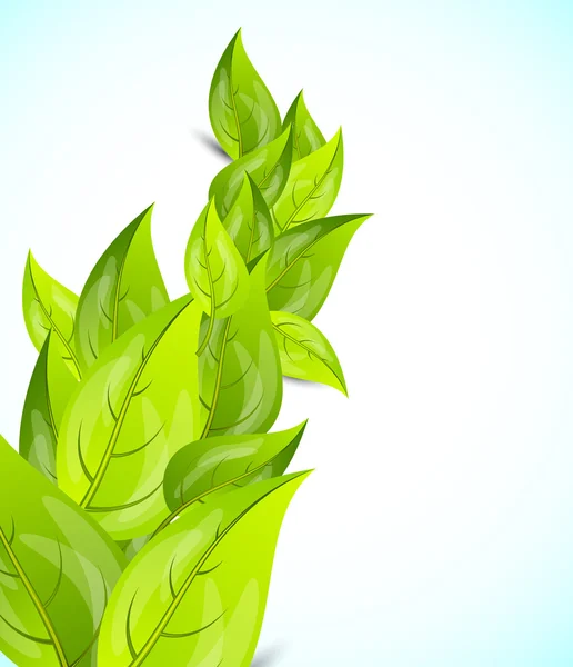Fond avec feuilles — Image vectorielle
