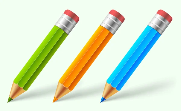 Ensemble de crayons — Image vectorielle