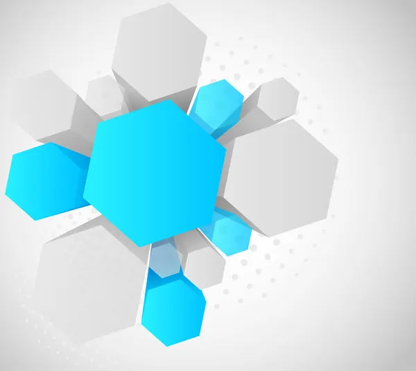Fond avec hexagone 3d — Image vectorielle