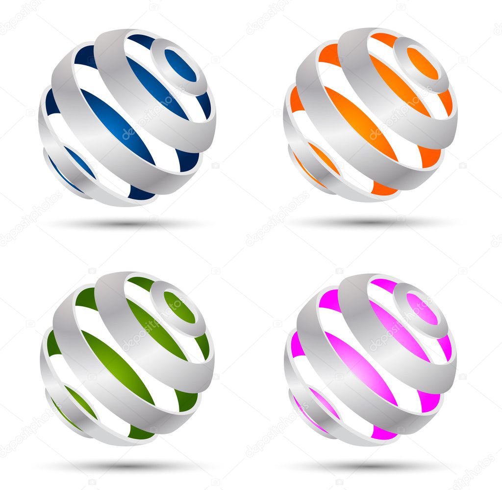 Set of abstract spheres