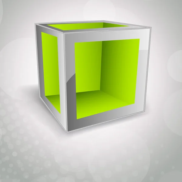 Фон с кубом — стоковый вектор