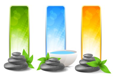 Set of spa banners clipart