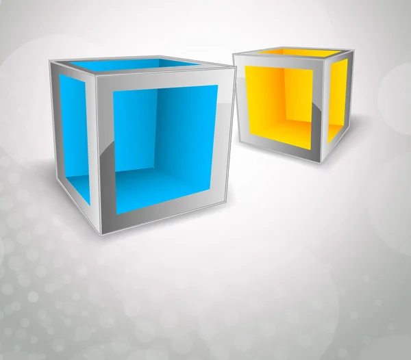Achtergrond met kubussen — Stockvector