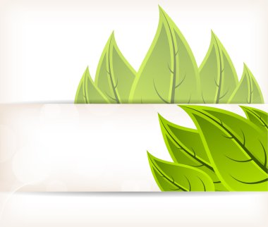 Background with leaves clipart