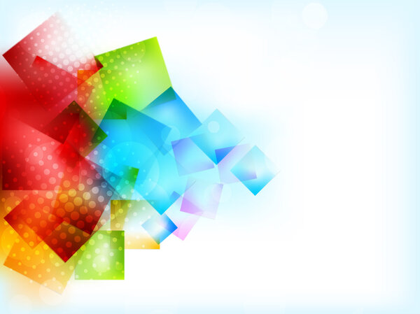 Abstract bright background with squares
