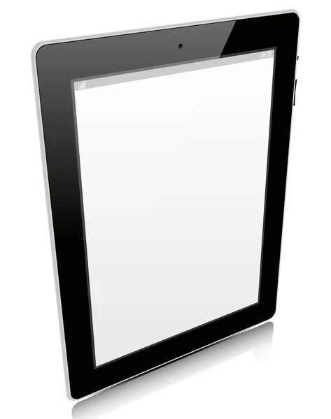 Tablet pc isolated on white — Stock Vector