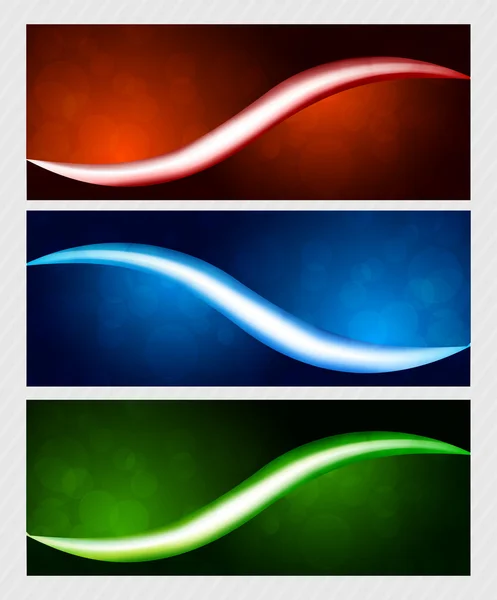 Set of bright banners — Stock Vector