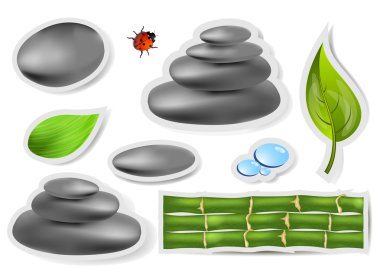 Set spa sticker clipart