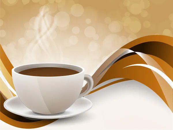 コーヒー カップの背景 — Stockový vektor