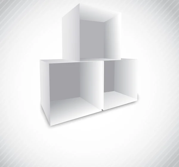 Fondo con cubo — Vector de stock