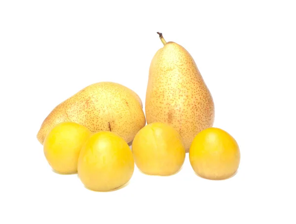 Plums and pears. — Stock Photo, Image