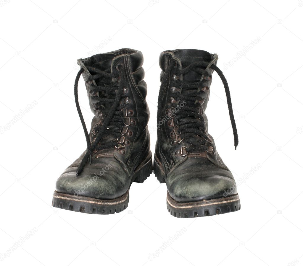 Military boots. — Stock Photo © kromeshnik #9238398