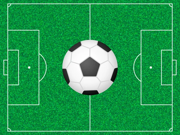 Γήπεδο και η μπάλα — Διανυσματικό Αρχείο