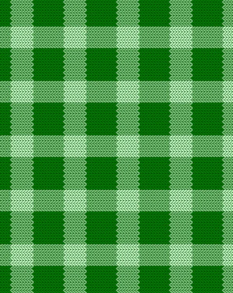 녹색 현실적인 직물 패턴 — 스톡 벡터