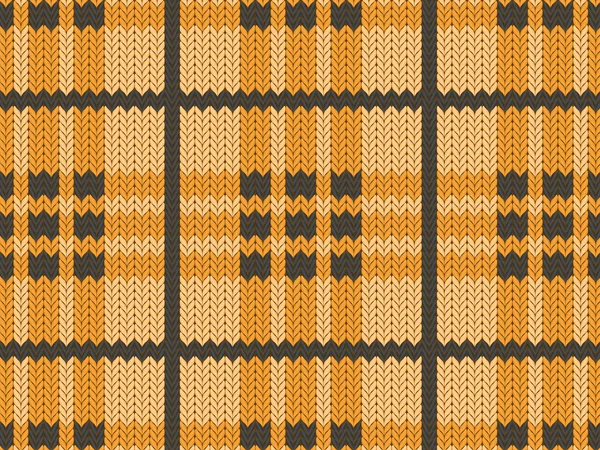 オレンジ色の現実的な織物のパターン — ストックベクタ