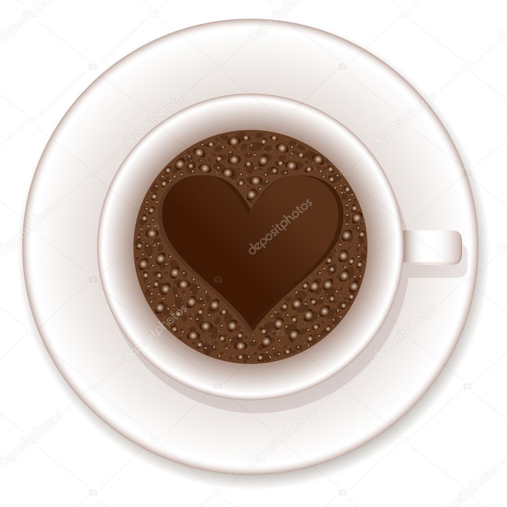 Love coffee cup