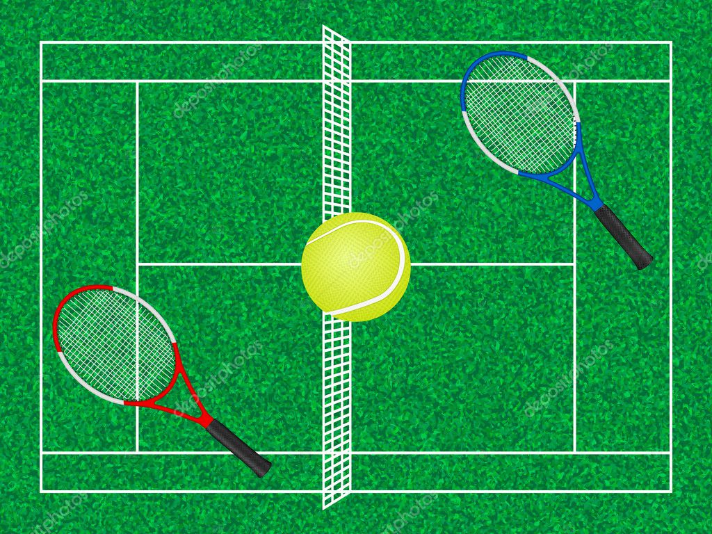 Pelota De Tenis Y Raquetas Vector Gráfico Vectorial © Julydfg Imagen 10665266 1704